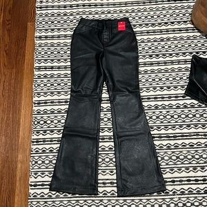 Spanx NWT faux leather flare legging.
